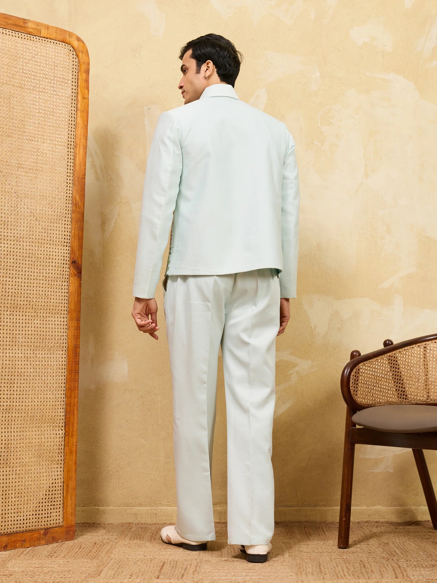 Elegant Exclusive Sky Bomber Jacket with Pant for Men