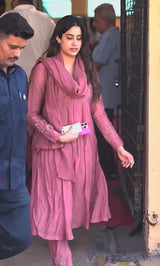 Premium Pink Festive Wear Embroidered Anarkali Suit