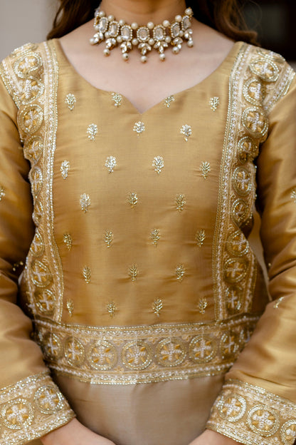 Golden Zari Banarasi Royale Palazzo Set