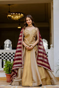 Champagne Royale Banarasi Lehenga Set