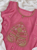 Blush Rose Pink Embroidered Co-Ord Set