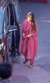 Premium Pink Festive Wear Embroidered Anarkali Suit