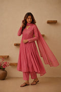 Premium Pink Festive Wear Embroidered Anarkali Suit
