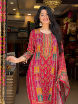 Very Delightful Premium Silk Handwork Suit Set for Women