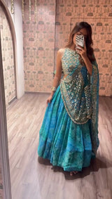 Rama Bloom Royale Georgette Lehenga Set