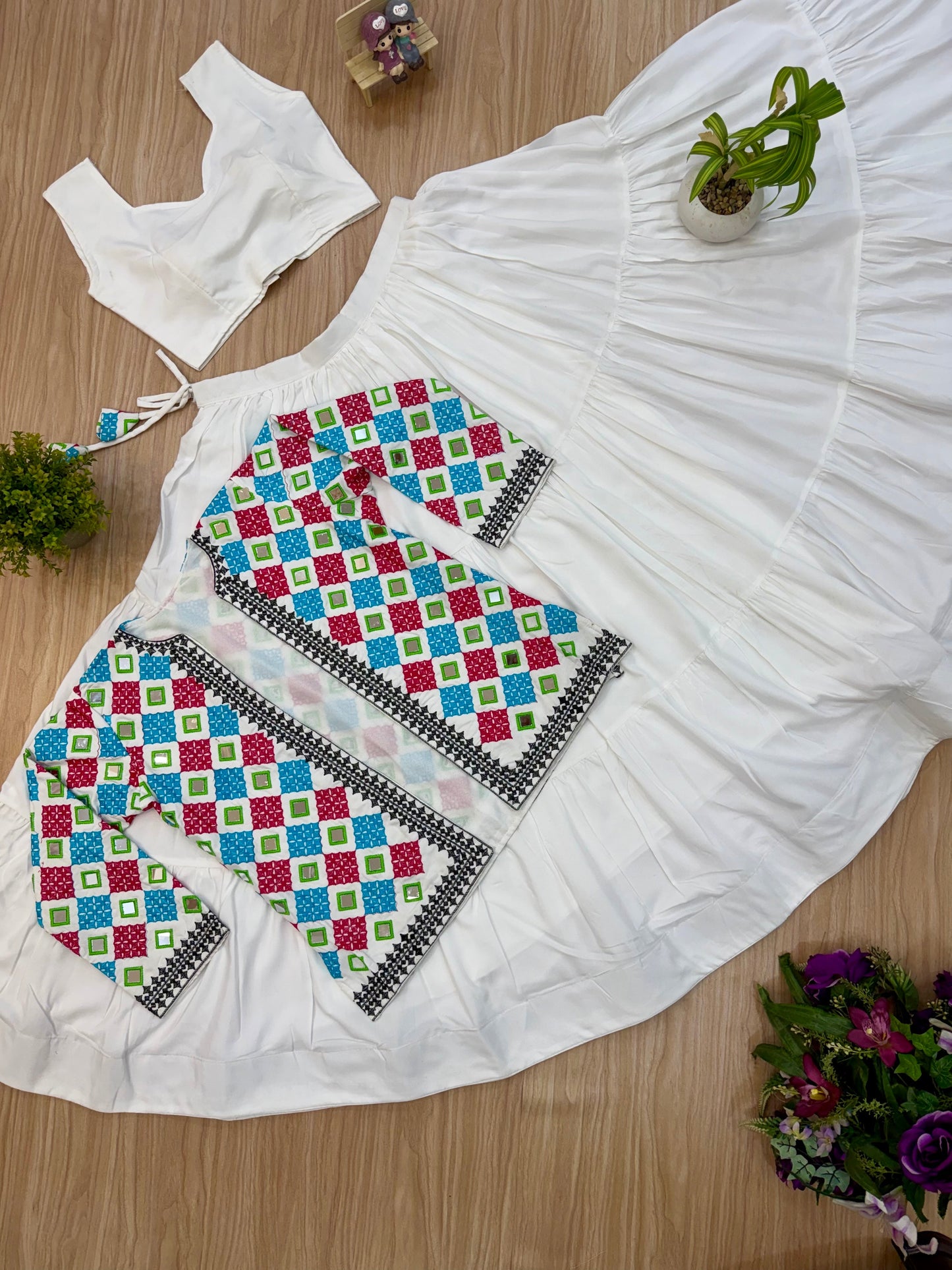 Ivory Mirror Muse Lehenga Koti Set