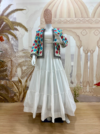 Ivory Mirror Muse Lehenga Koti Set