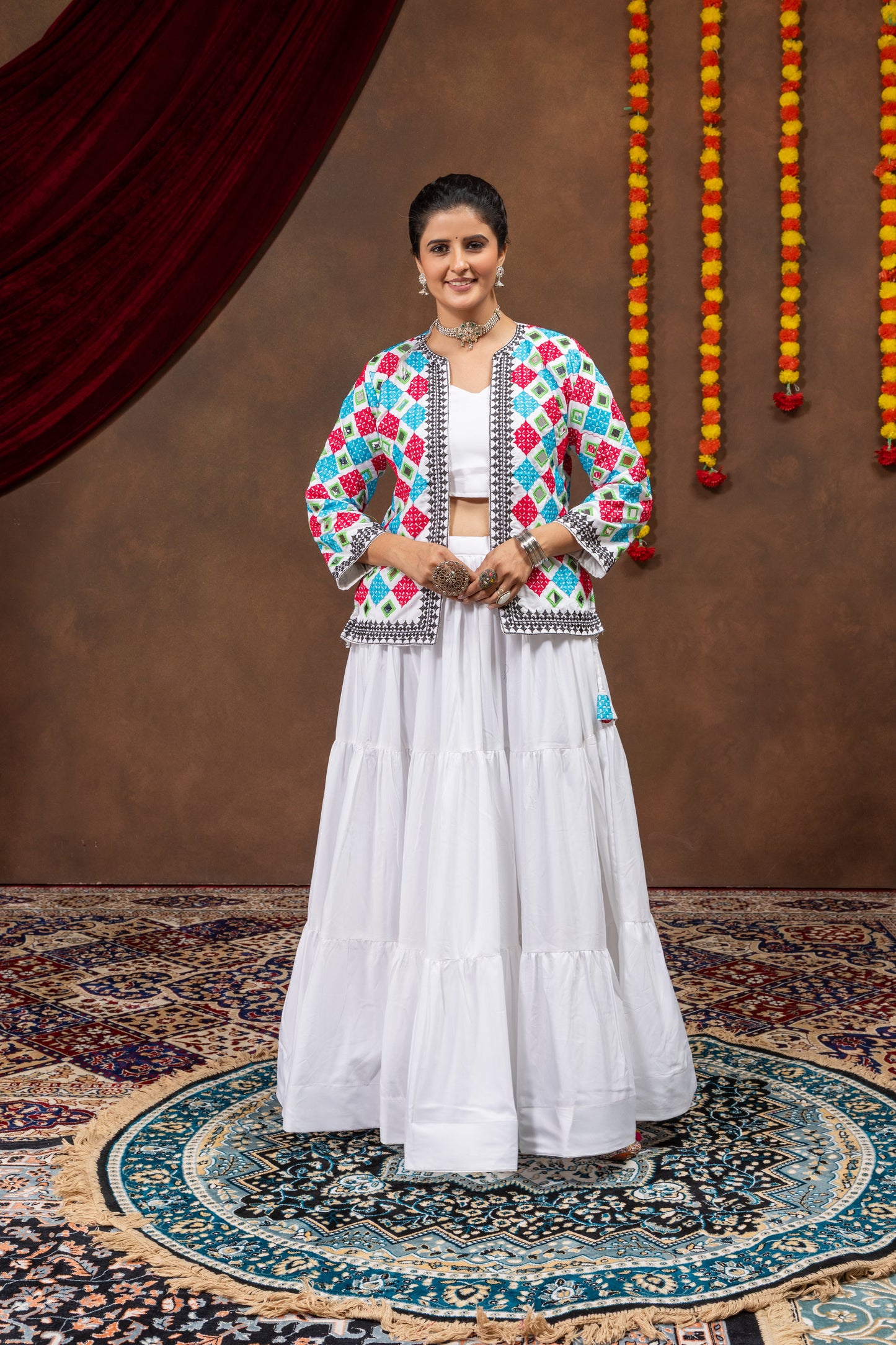 Ivory Mirror Muse Lehenga Koti Set