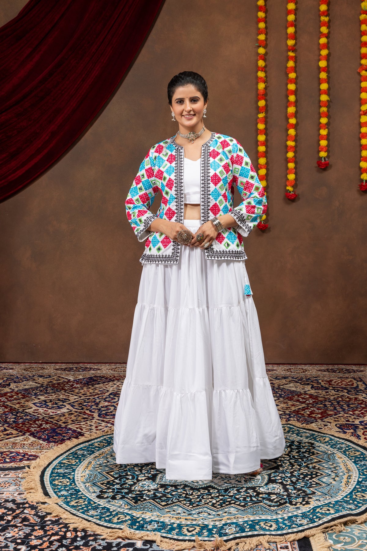 Ivory Mirror Muse Lehenga Koti Set