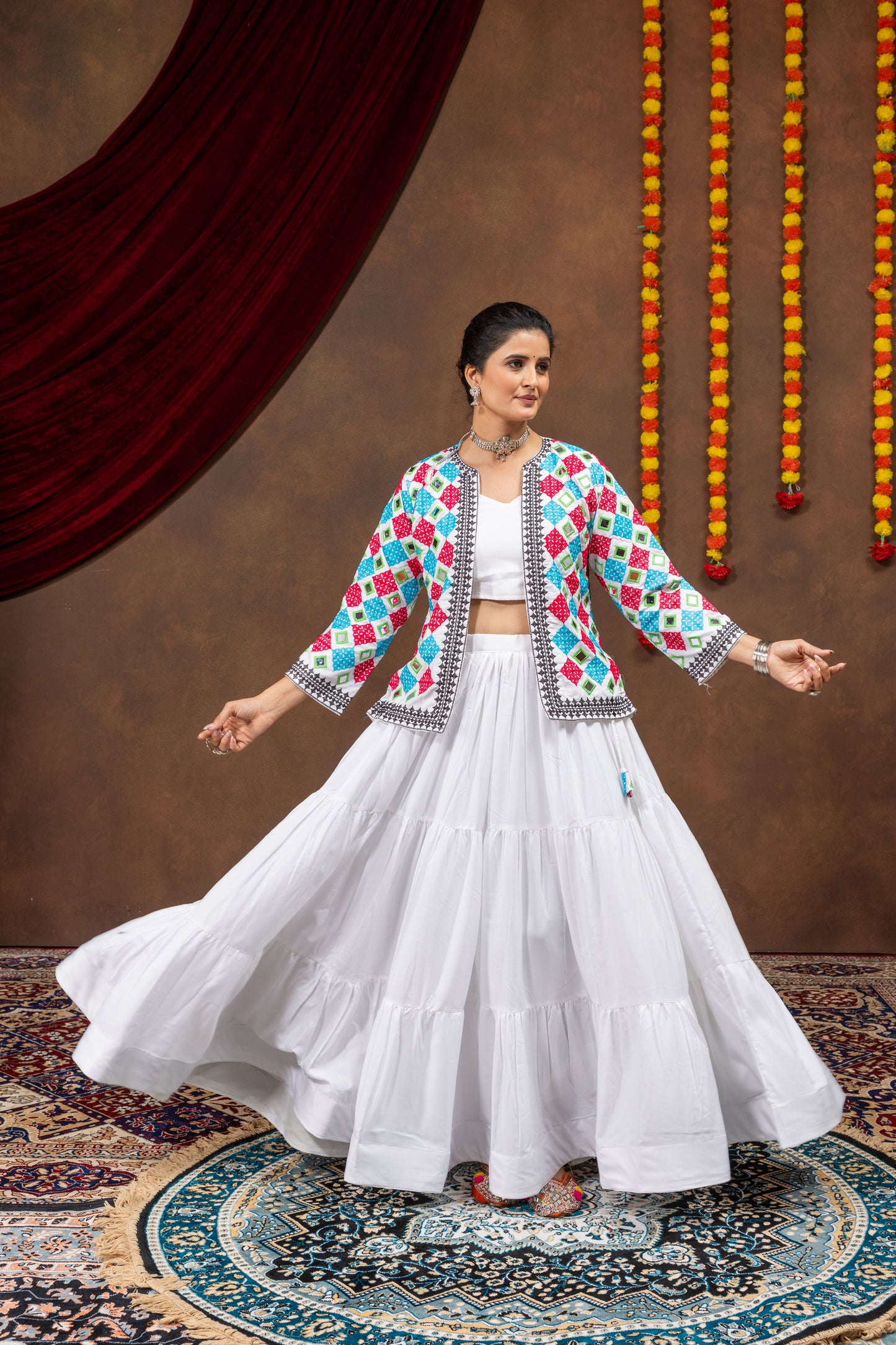 Ivory Mirror Muse Lehenga Koti Set