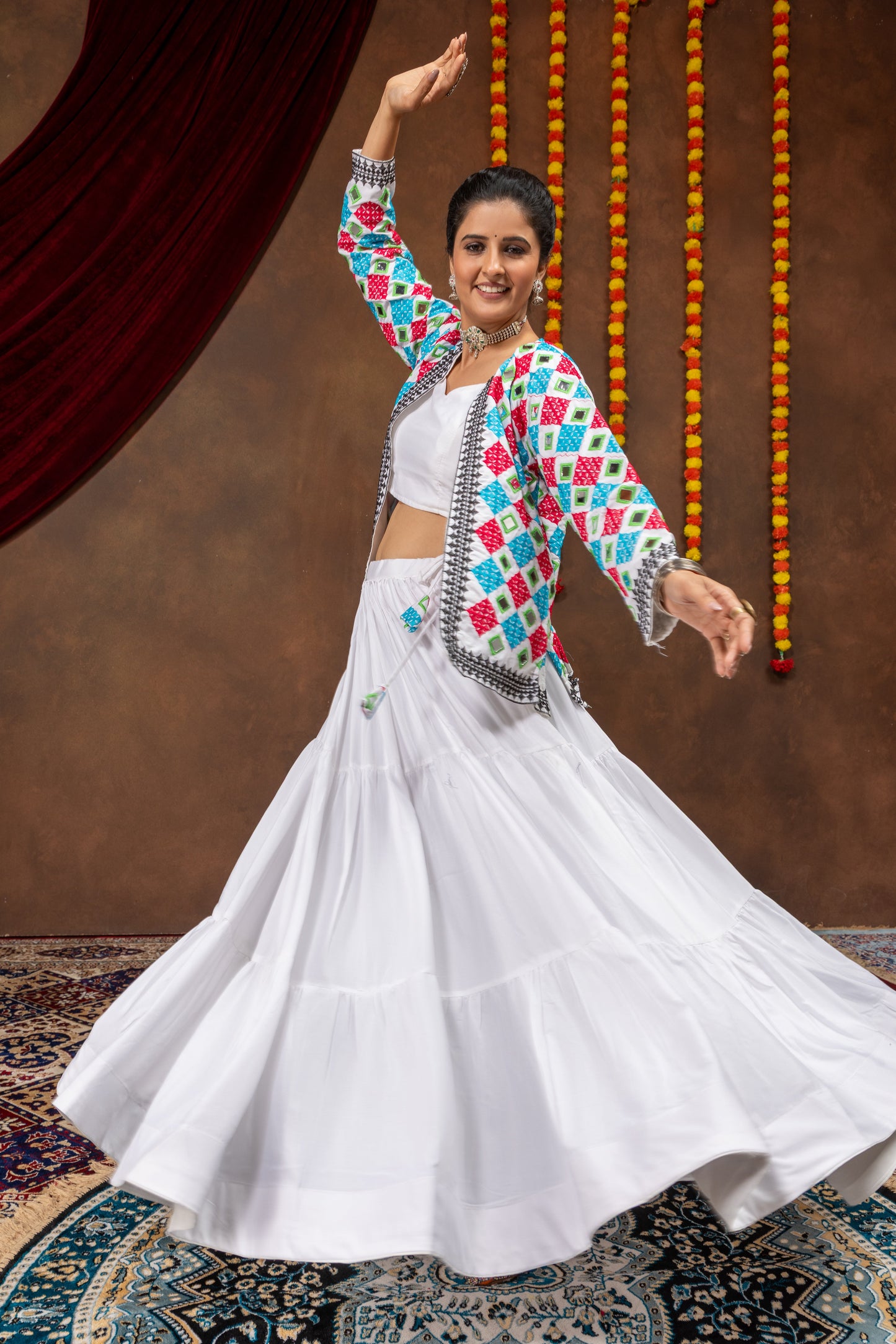 Ivory Mirror Muse Lehenga Koti Set