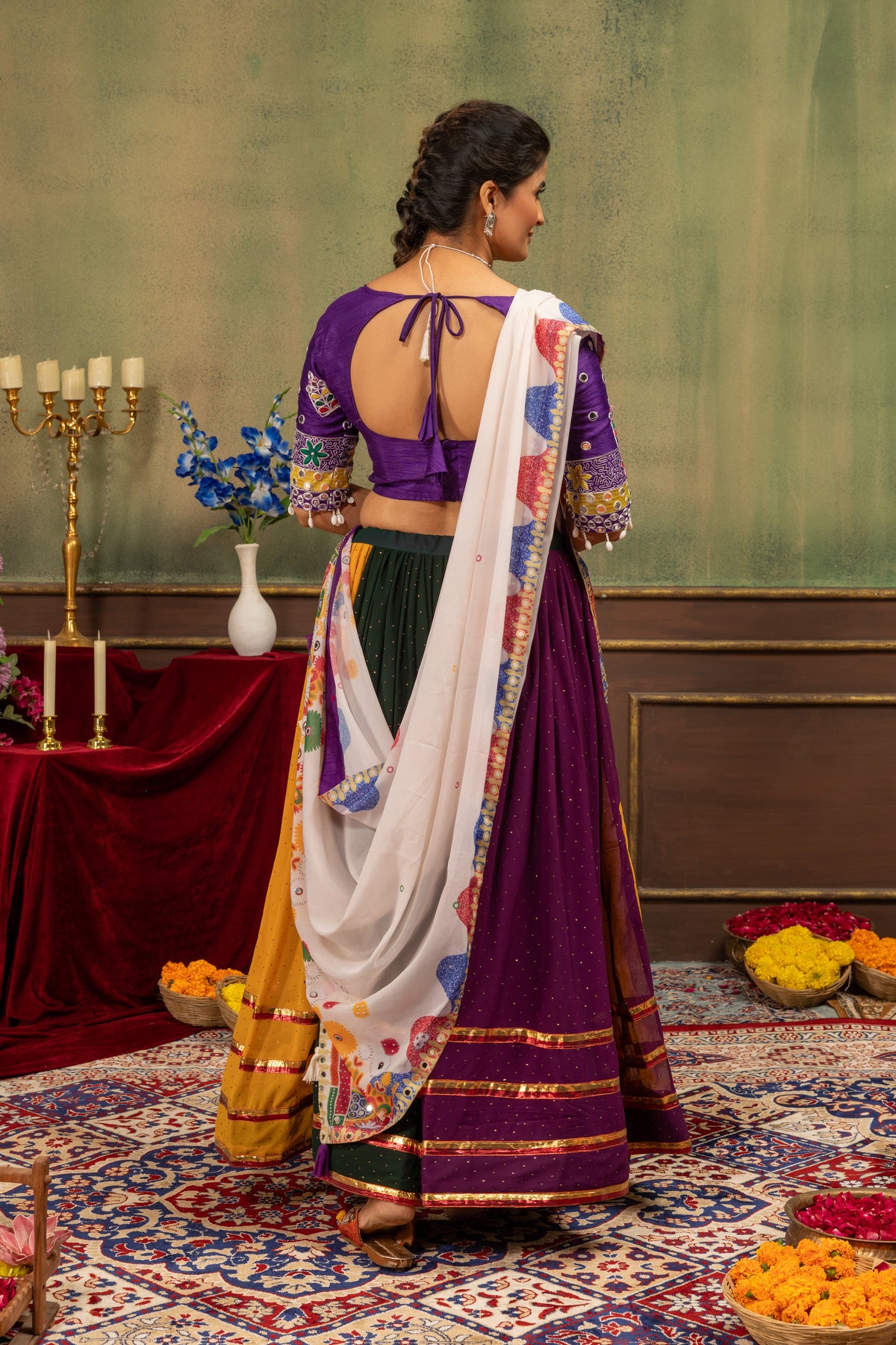 Rainbow Mirror Royale Lehenga Set