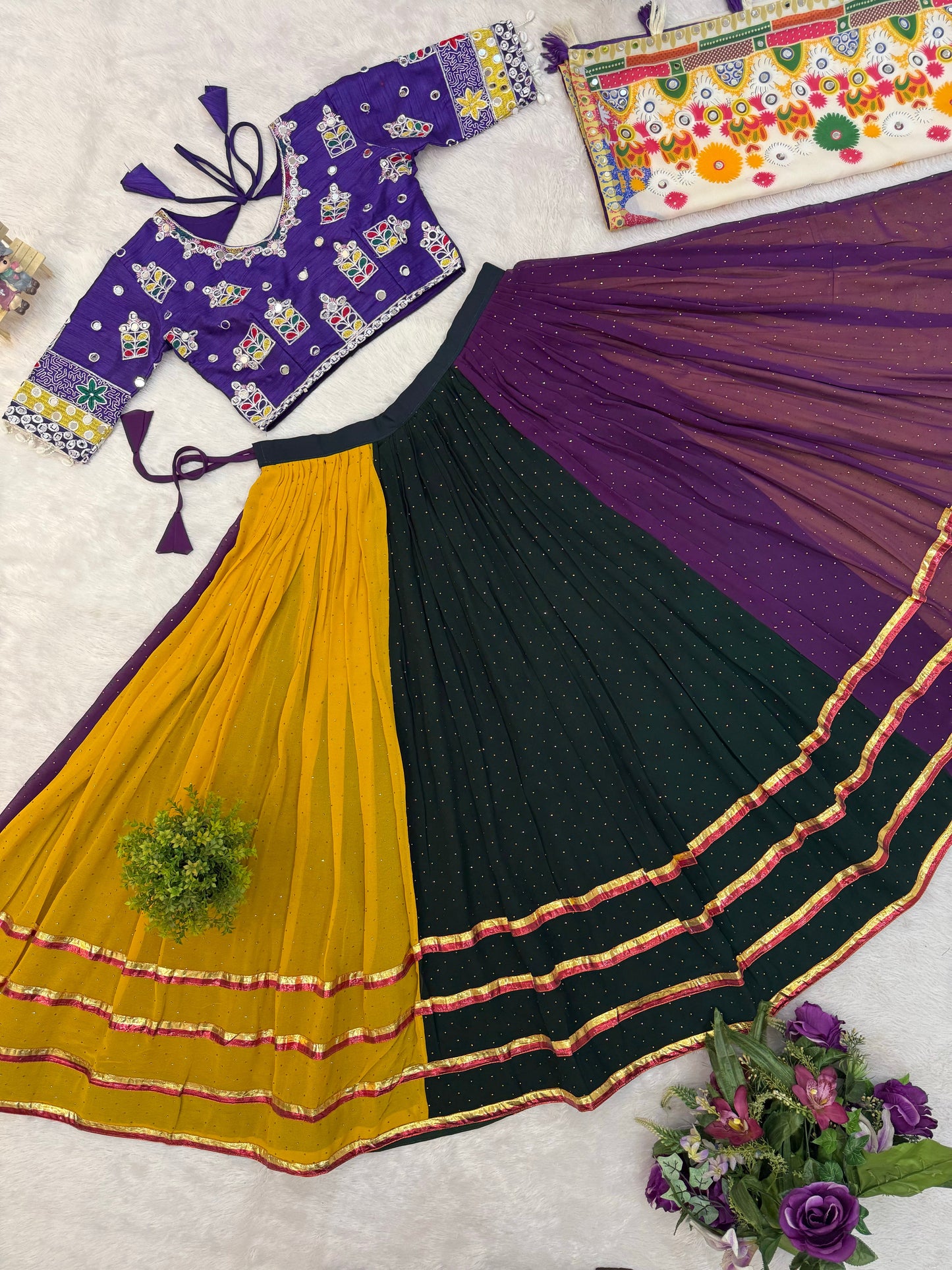Rainbow Mirror Royale Lehenga Set