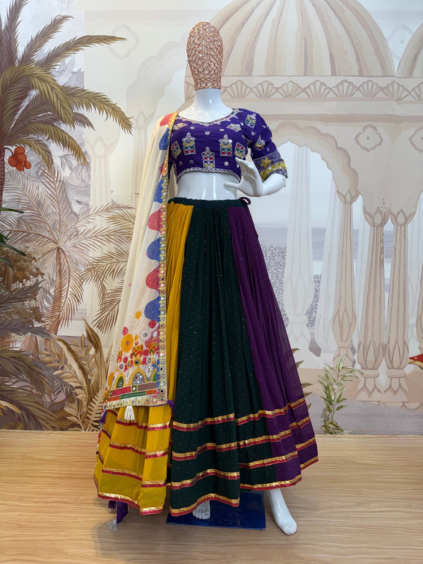 Rainbow Mirror Royale Lehenga Set