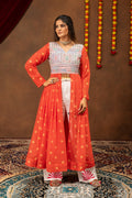 Orange Jute Boho Royale Denim Set