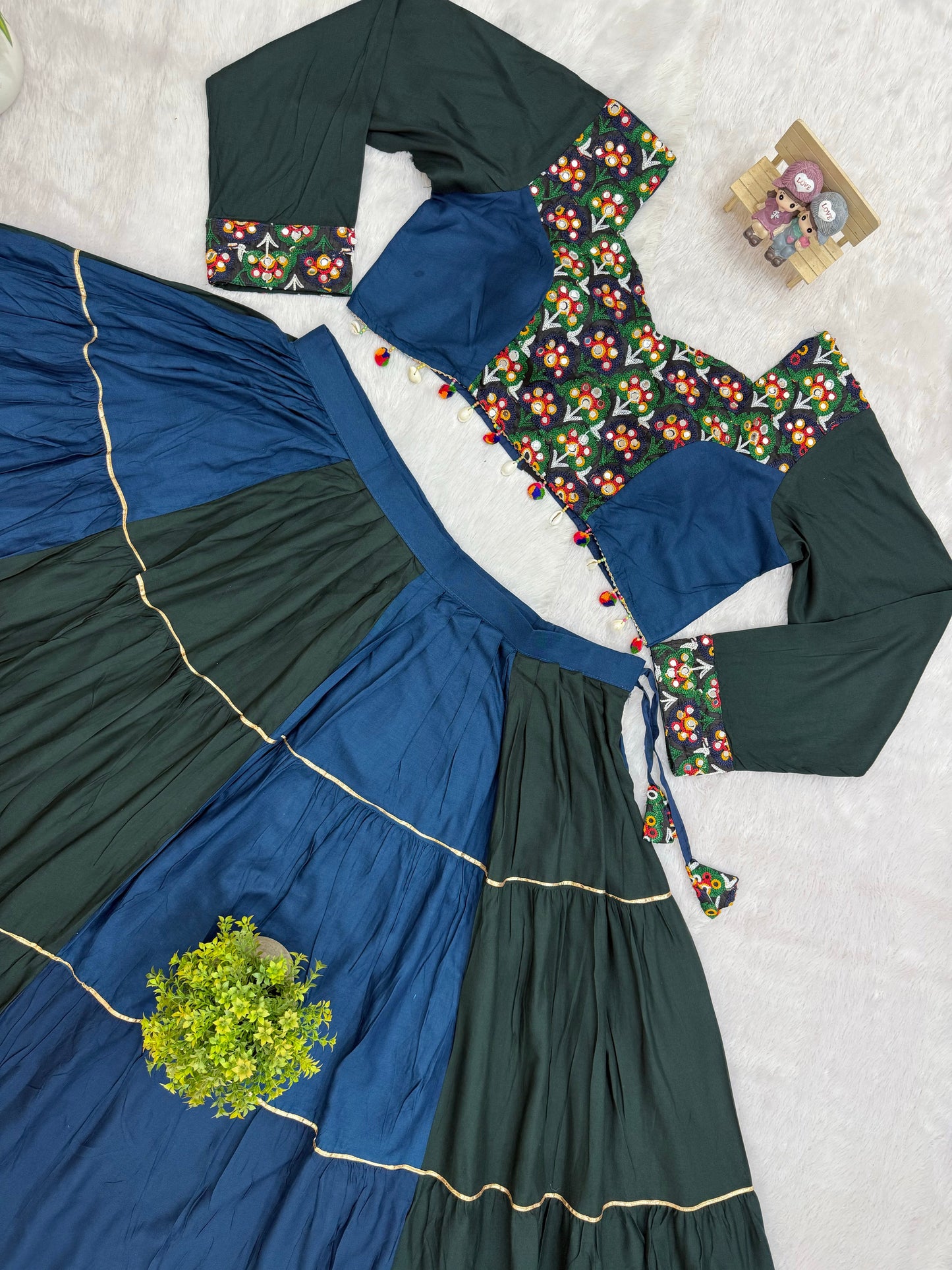 Midnight Noir Embroidered Lehenga Set