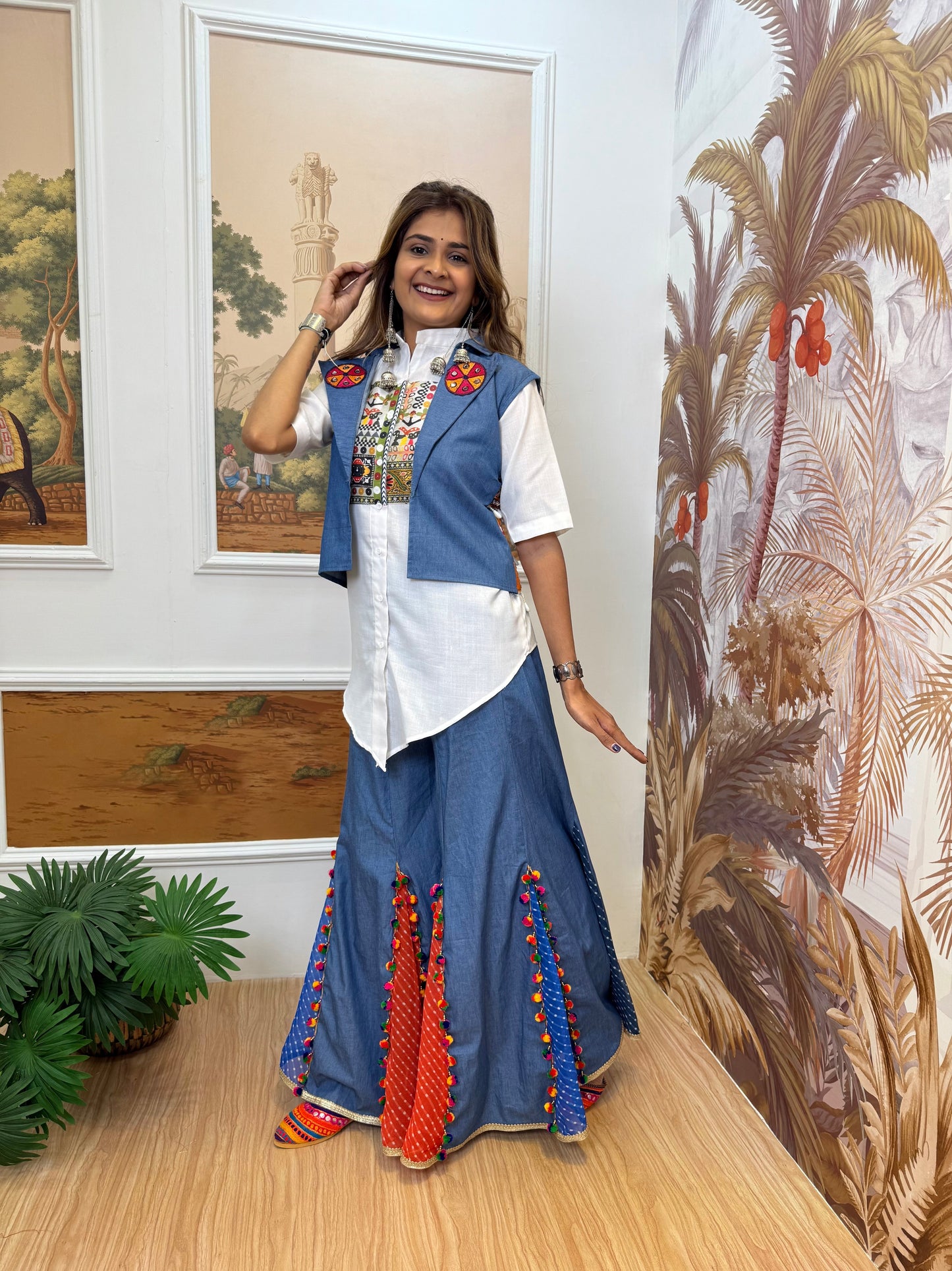 Denim Royale Indo-Western Set