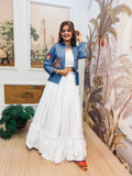 Indigo Denim Ivory Koti Set
