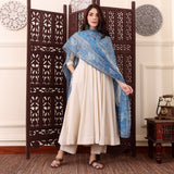 Elegant Cream Chanderi Silk Anarkali Suit