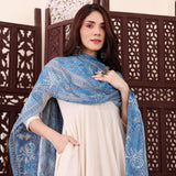 Elegant Cream Chanderi Silk Anarkali Suit