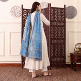 Elegant Cream Chanderi Silk Anarkali Suit