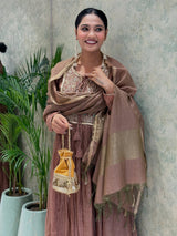 Mul Chanderi Suit Set