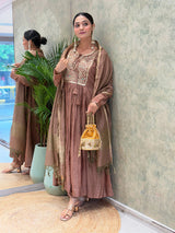 Mul Chanderi Suit Set