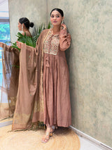Mul Chanderi Suit Set
