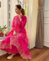 New Lunching Pure Chanderi Kurtipent