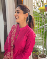 New Lunching Pure Chanderi Kurtipent