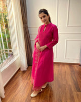New Lunching Pure Chanderi Kurtipent