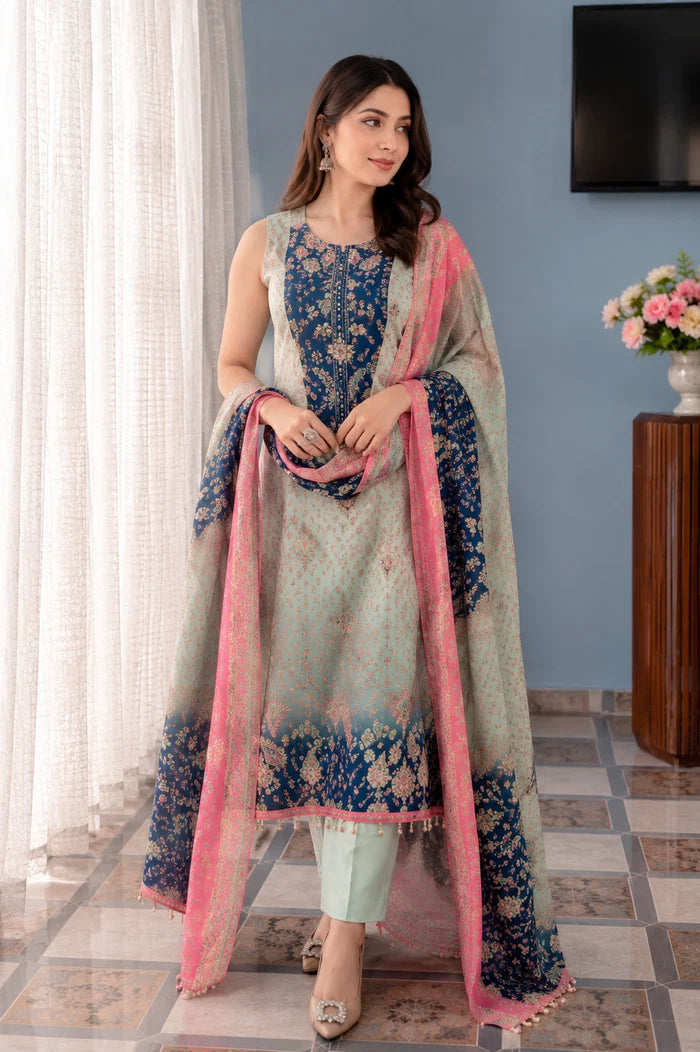 Floral Printed Straight Kurta Pant Set
