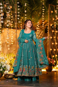 Rama Soft Crunchy Silk Anarkali Suit Set