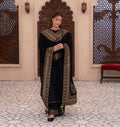 Black Embroidered Pakistani Suit Set